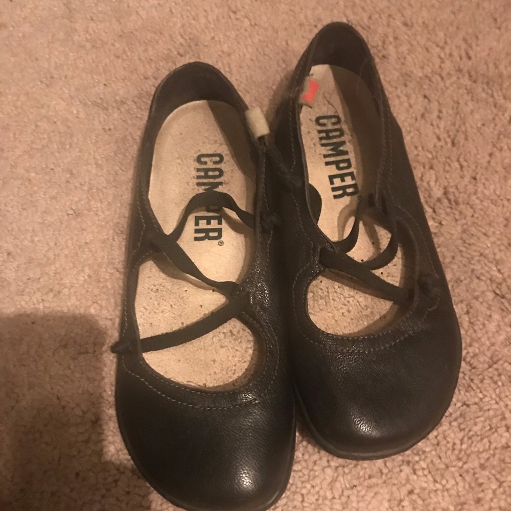 Camper black flats size 6.5